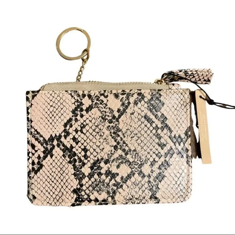 No-brand Women's Black and Cream Wallet-purses